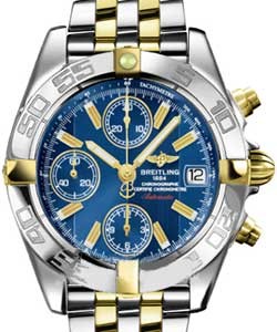 Windrider Chrono-Galactic Men's Automatic in 2-Tone Steel and YG on Bracelet with Blue Dial