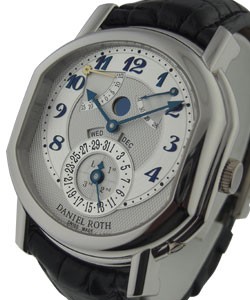 Perpetual Calendar Equation of Time  Platinum on Strap with Blue and SIlver Dial