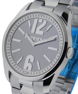Solotempo Large Size Steel on Bracelet with Silver Dial