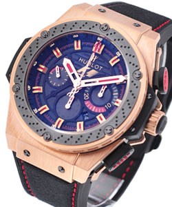 Big Bang F1 King Power in Rose Gold with Black Ceramic Bezel on Black Rubber Strap wtih Black Dial - Limited Edition of 250Pcs
