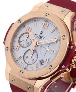 41mm Big Bang Red Valentines Rose Gold Case on Red Rubber Strap