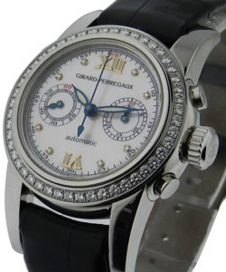 Lady's Collection Chronograph with Diamond Bezel White Gold - MOP Diamond Dial - Automatic