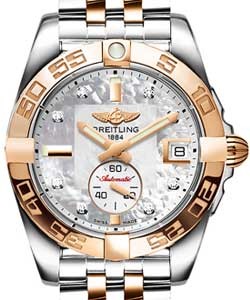 Galactic 36 Automatic in 2-Tone on Steel and Rose God Bracelet with MOP Diamond Dial