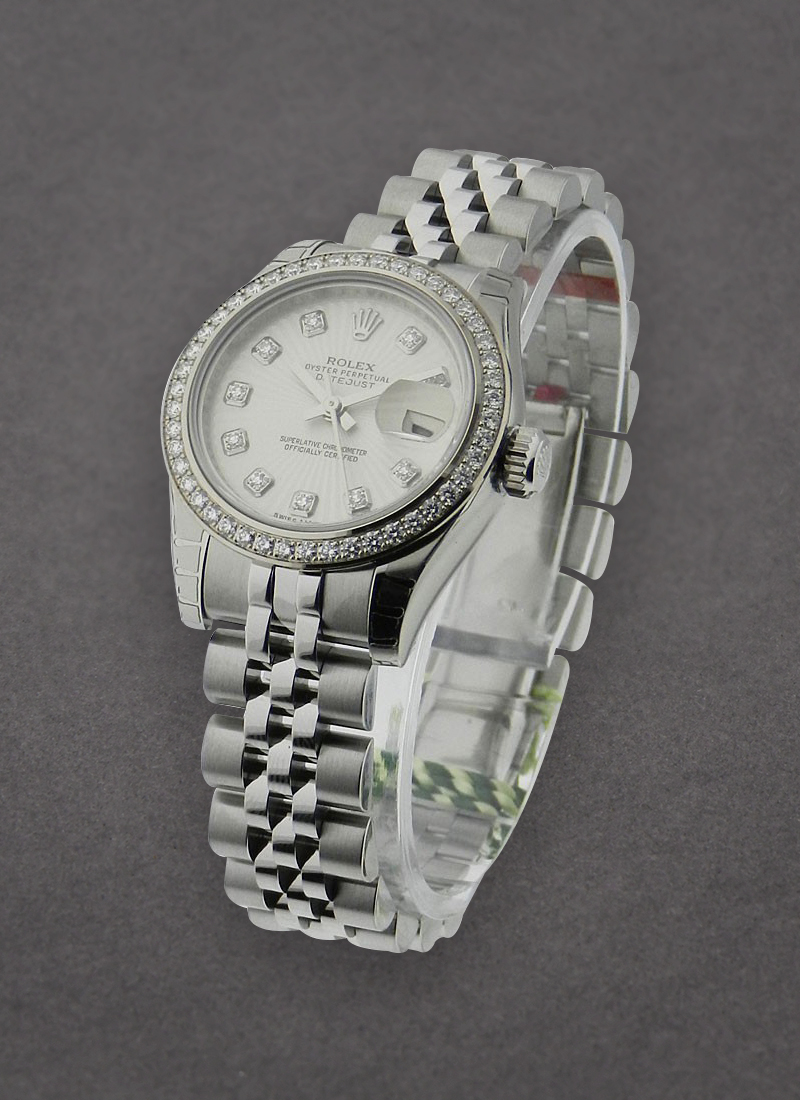 Rolex Unworn Datejust 26mm in Steel with Diamond Bezel