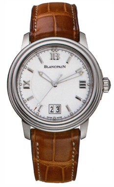 Leman Ultra Slim -  Big Date  Steel on Strap with White Dial