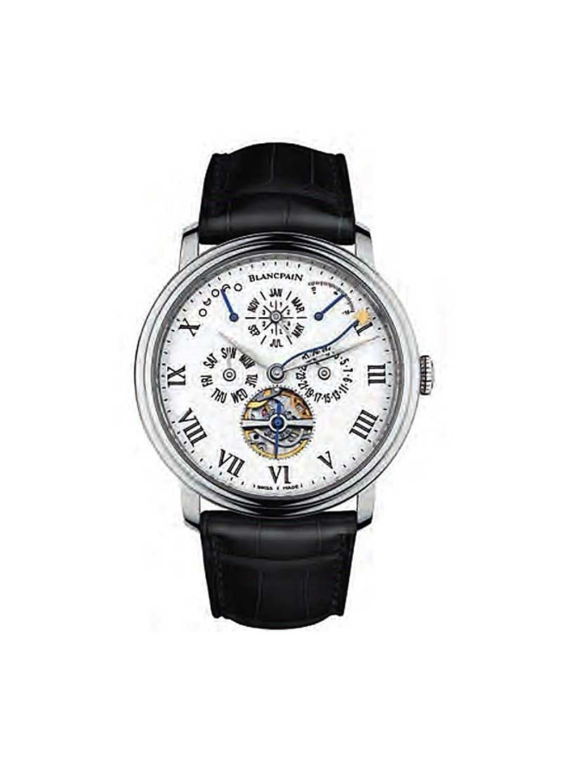 Blancpain Villeret Equation Marchante Pure 38mm Automatic in Platinium - Limited to 88 pcs