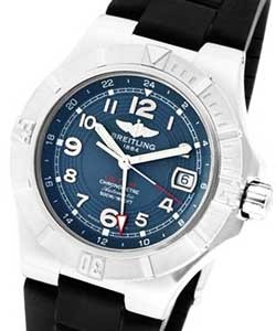 Colt GMT Men's Automatic in Stainless Steel on Black Rubber Strap