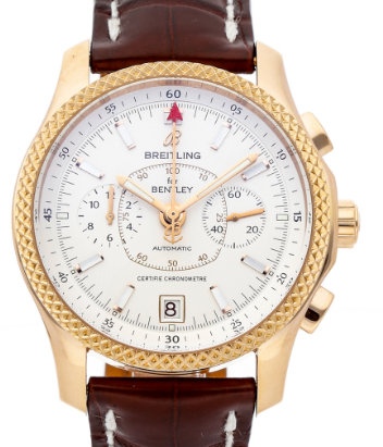 Bentley Mark VI in Rose Gold on Brown Alligator Leather Strap with Silver Dial