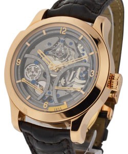 Master Minute Repeater Antoine LeCoultre Rose Gold on Leather with Open Worked Ruthenium Dial