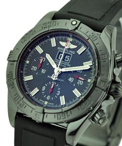 Windrider Blackbird 43mm Automatic in Black PVD Steel on Black Rubber Strap with Black Dial