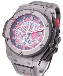 King Power Red Devil Manchester United - Limited to 500 pcs. Ceramic Case on Rubber with Black Skeleton Dial