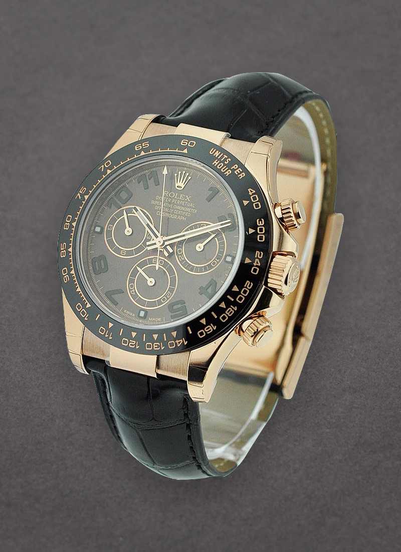 Rolex Unworn Daytona Cosmograph in Rose Gold with Black Ceramic Bezel 