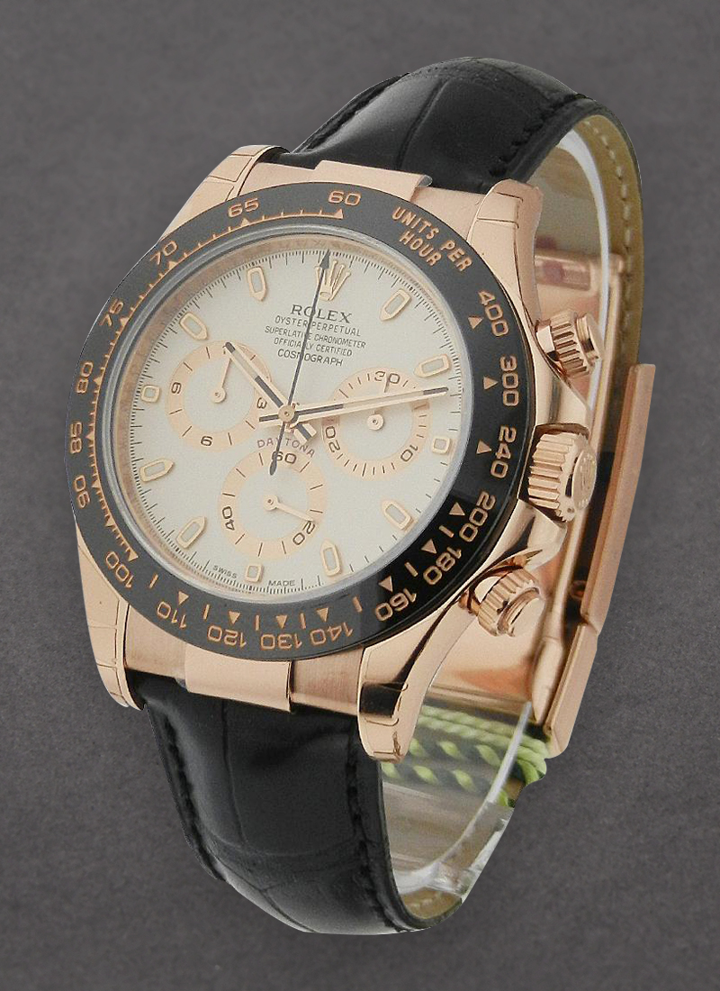 Rolex Unworn Daytona Cosmograph in Rose Gold with Black Ceramic Bezel 