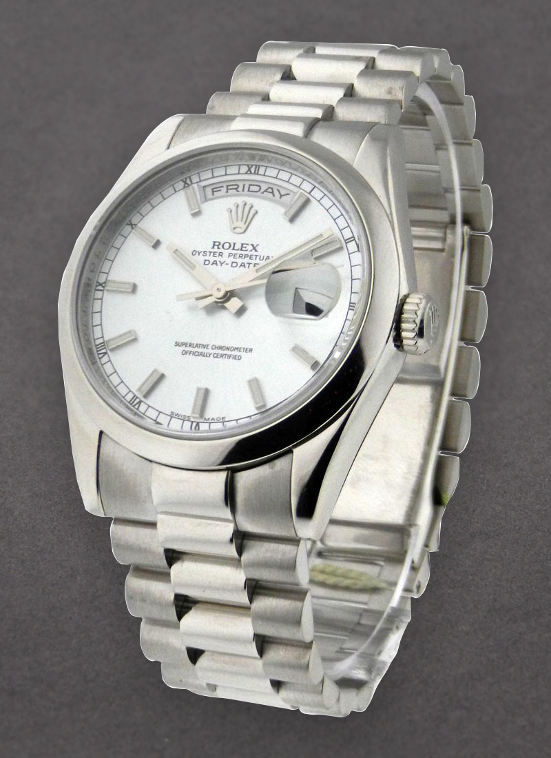 Pre-Owned Rolex Day Date -  President - Platinum - Smooth Bezel - 36mm