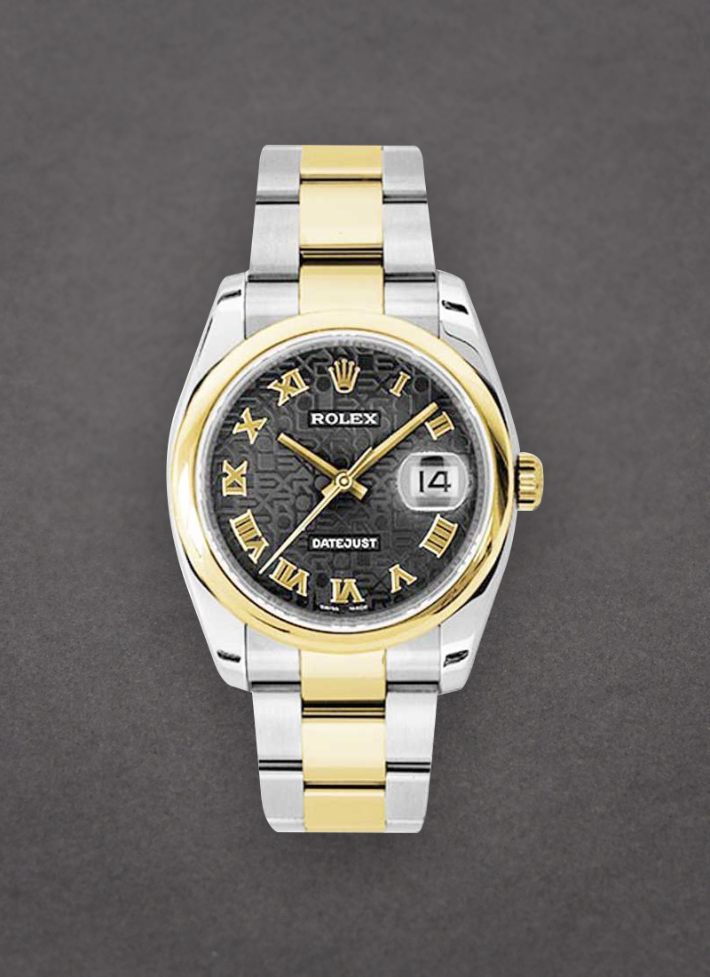 Rolex Unworn Datejust 36mm in Steel with Yellow Gold Smooth Bezel