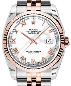 2-Tone Datejust 36mm on Jubilee Bracelet with White Roman Dial