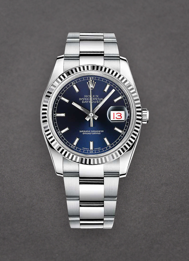 Rolex Unworn Datejust 36mm in Steel with Fluted Bezel