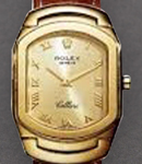 Cellini Cellissma in Yellow Gold on Strap with Champagne Roman Dial