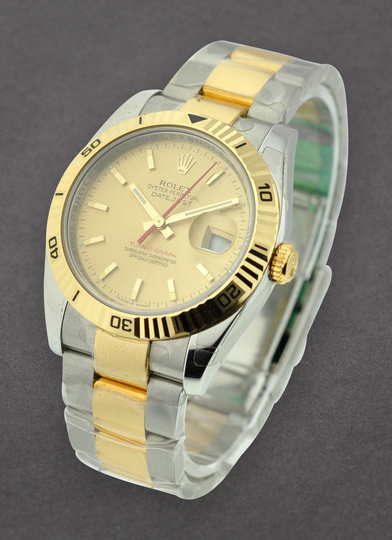 Rolex Unworn Datejust in Steel with Yellow Gold Turn-o-graph Bezel