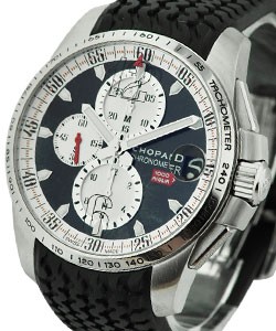 Mille Miglia Gran Turismo Chrono in Stainless Steel on Black Rubber with Black Dial
