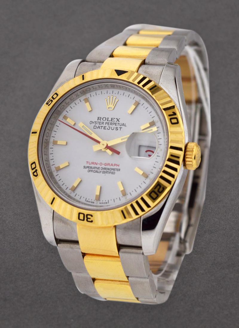 Rolex Unworn Datejust in Steel with Yellow Gold Turn-o-graph Bezel