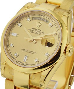 Day Date  36mm President in Yellow Gold on Yellow Gold Oyster Bracelet with Champagne Dial