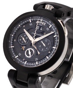 Pininfarina Chronograph Cambiano 45mm Automatic in Black PVD Steel - 2011 Edition on Black Rubber Strap with Black Dial
