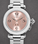 Pasha C 35mm in Steel on Steel Bracelet with Pink Dial