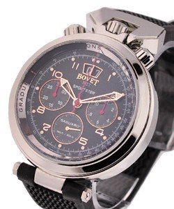Bovet Sportster Saguaro 46mm Automatic in Steel on Black Rubber Strap with Black Dial