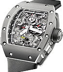 RM 004 All Gray in Titanium on Grey Rubber Strap with Grey Skeleton Dial