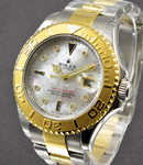 Yacht-Master 2-Tone in Steel and Yellow Gold Bezel on Steel and Yellow Gold Oyster Bracelet with MOP Diamond Dial