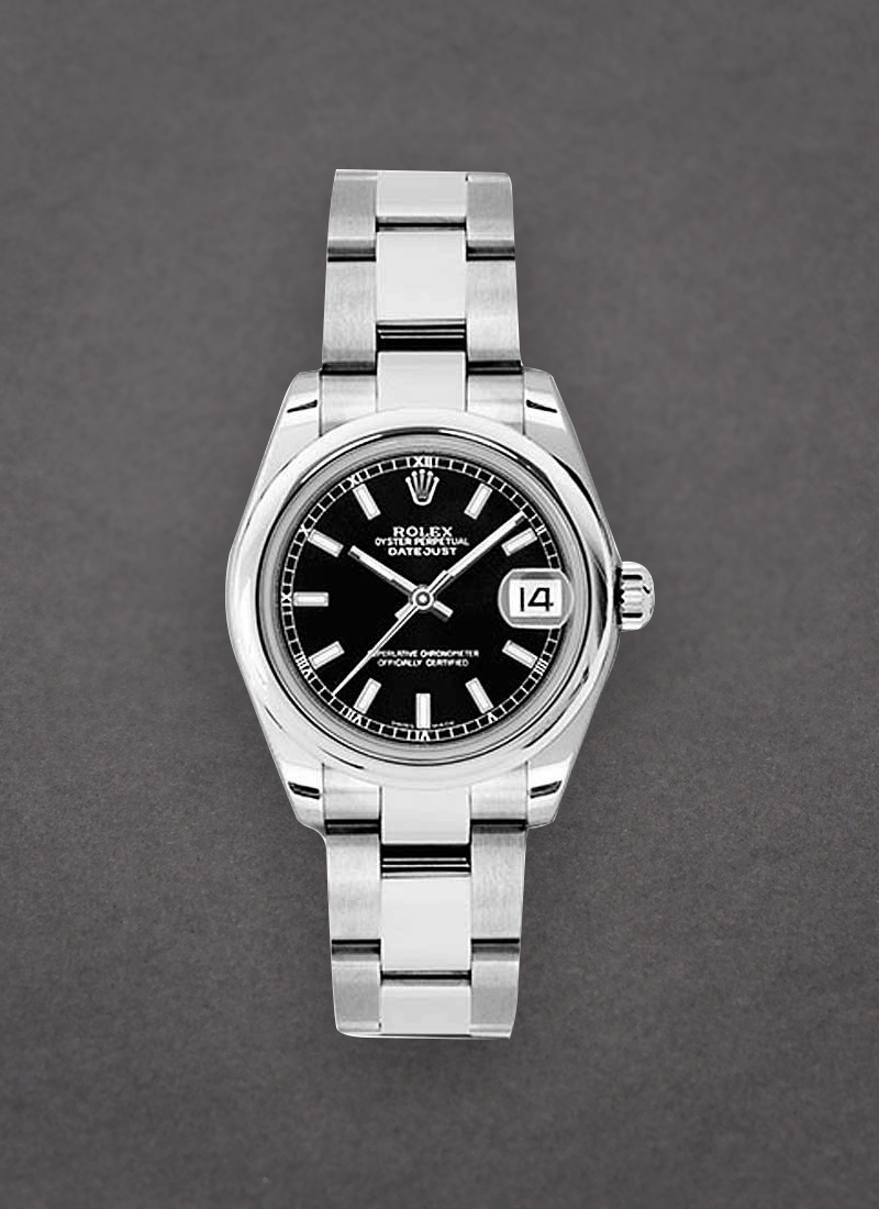 Rolex Unworn Mid Size DateJust 31mm in Steel with Domed Bezel