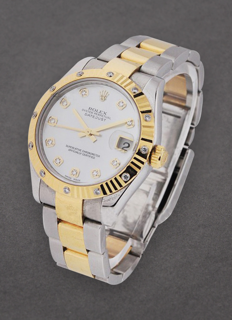 Rolex Unworn DateJust 31mm Two-Tone with Fluted Diamond Bezel