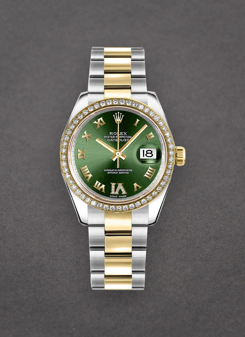 Rolex Unworn 2-Tone Datejust 31mm with Diamond Bezel