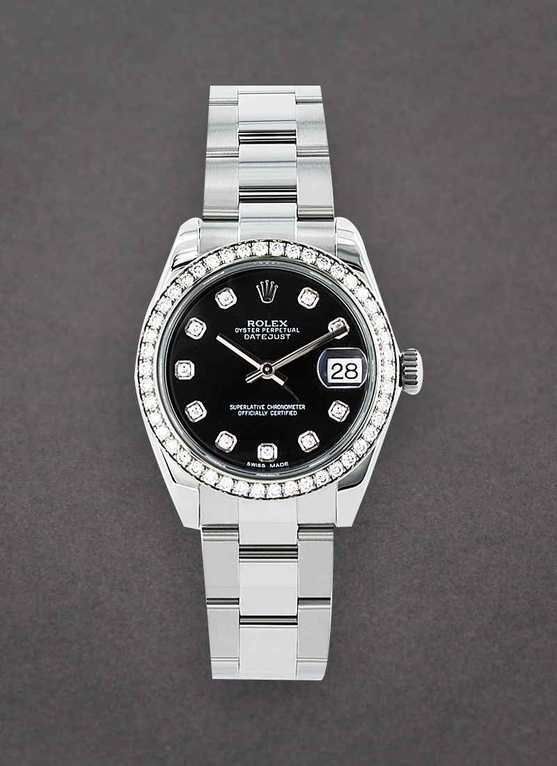 Rolex Unworn Datejust 31mm in Steel with Diamond Bezel