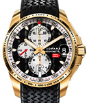 Mille Miglia GT XL Chrono 2011 in Rose Gold on Black Rubber Strap with Black Dial