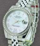 Datejust 31mm in Steel with Diamond Bezel on Steel Jubilee Bracelet with MOP with Diamond IV
