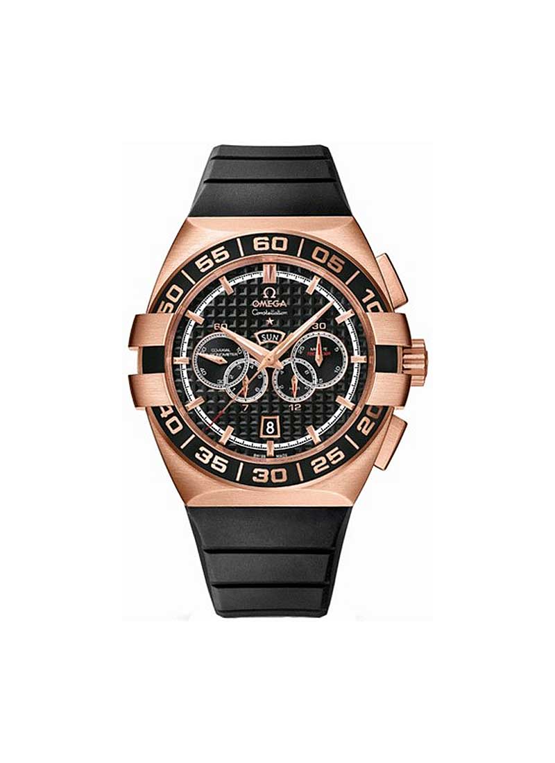 Omega Constellation Double Eagle Chrono Co-Axial 44mm Automatic in Rose Gold