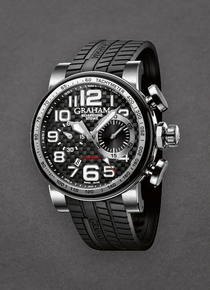 Graham Silverstone Stowe Classic in Steel with Ceramic Bezel