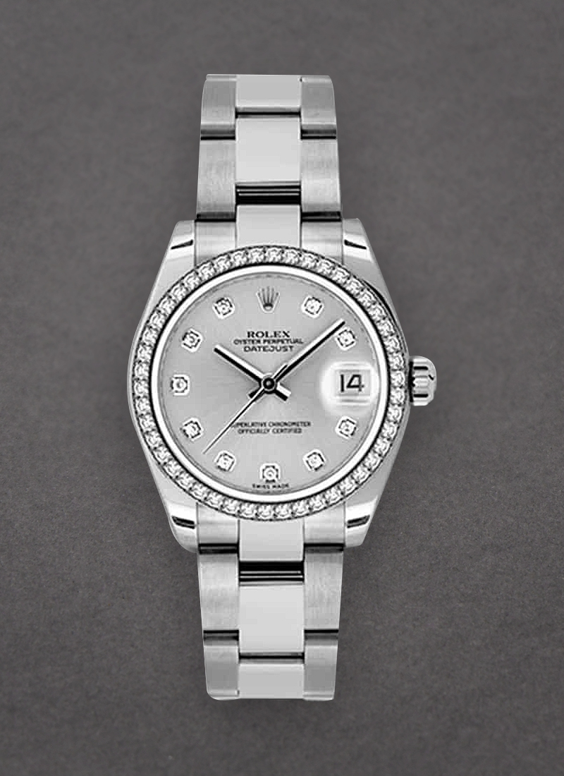 Rolex Unworn Datejust in Steel with Diamond Bezel