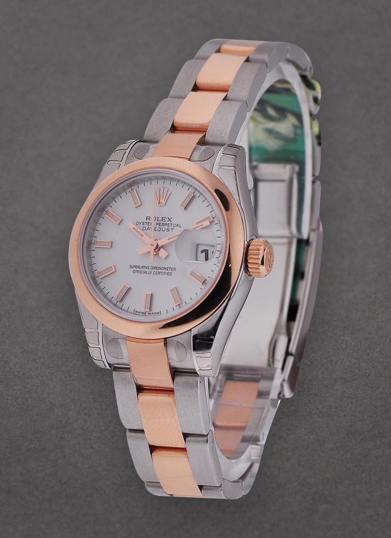 Rolex Unworn DateJust Lady in Steel with Rose Gold Smooth Bezel