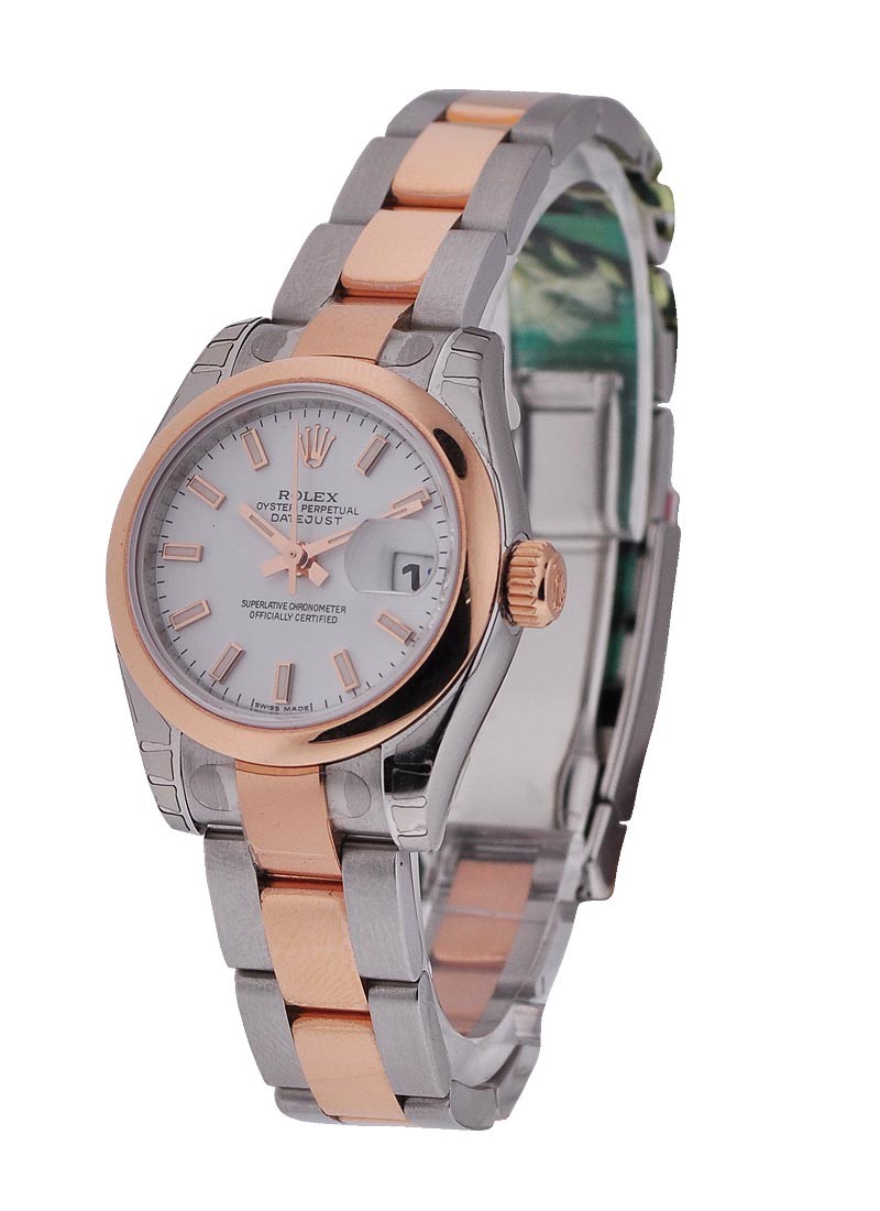Rolex Unworn DateJust Lady in Steel with Rose Gold Smooth Bezel