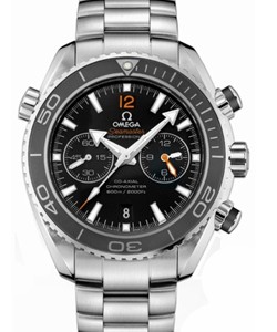 Seamaster Planet Ocean Chronograph Steel on Bracelet with Black Dial