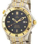 Seamaster Professional in Yellow Gold and Steel on Yellow Gold and Steel Bracelet with Blue Dial