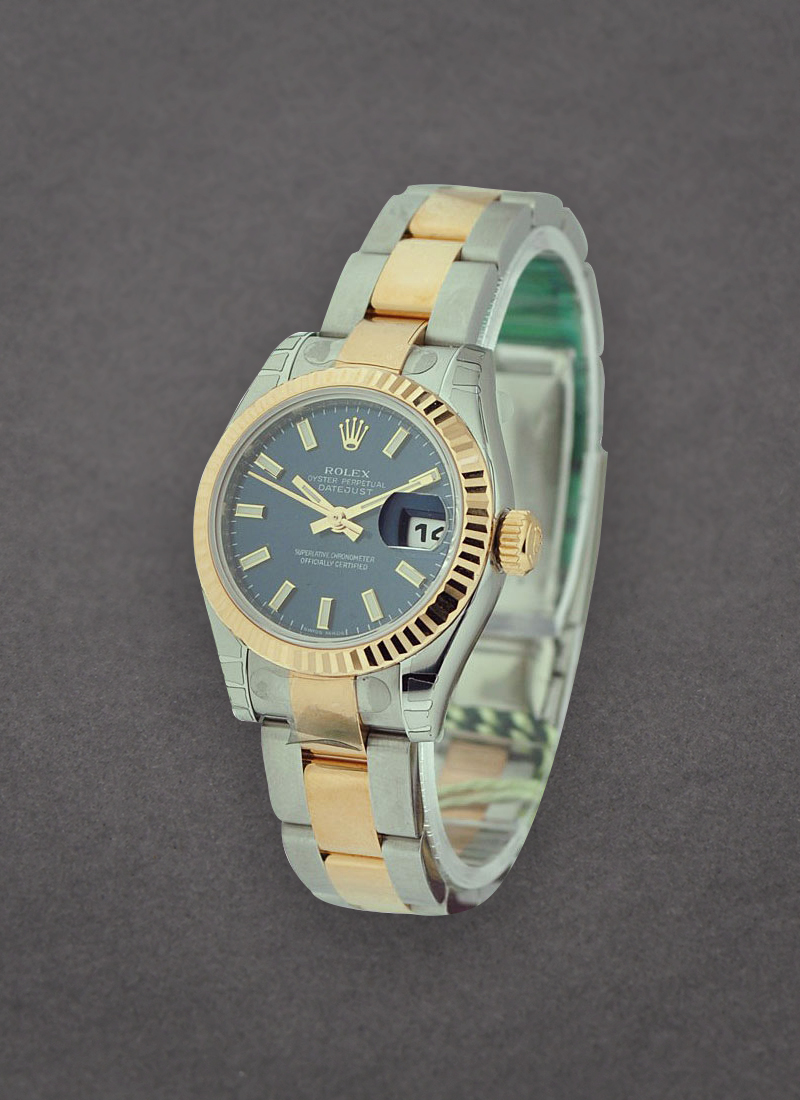 Rolex Unworn Datejust in Steel with Yellow Gold Fluted Bezel