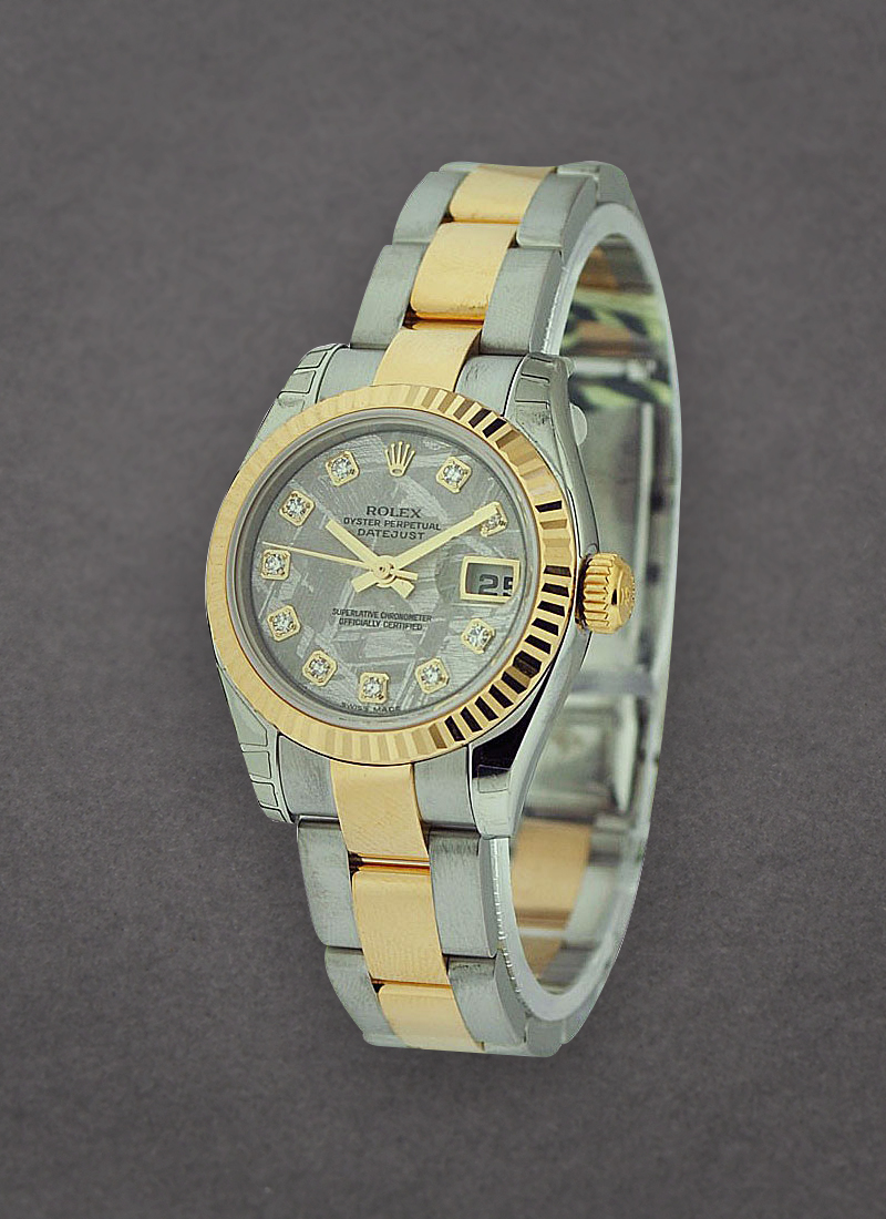 Rolex Unworn Datejust in Steel with Yellow Gold Fluted Bezel