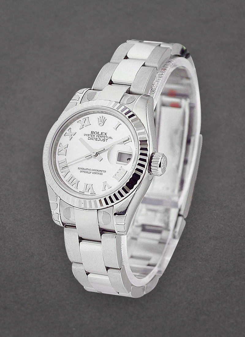 Rolex Unworn Datejust Ladies 26mm in Steel with White Gold Bezel