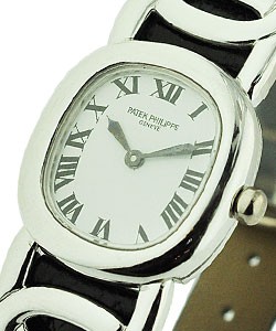 Ellipse D'Or in White Gold Ref 4830 G  on Black Strap