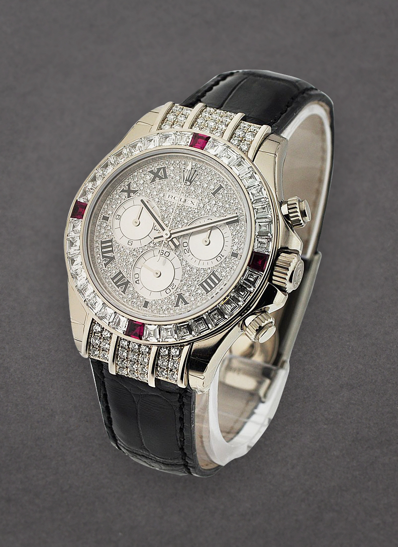 Rolex Unworn Daytona Special Edition in White Gold with Diamond Bezel