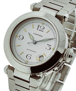 Pasha C in Steel on Steel Bracelet with White Dial